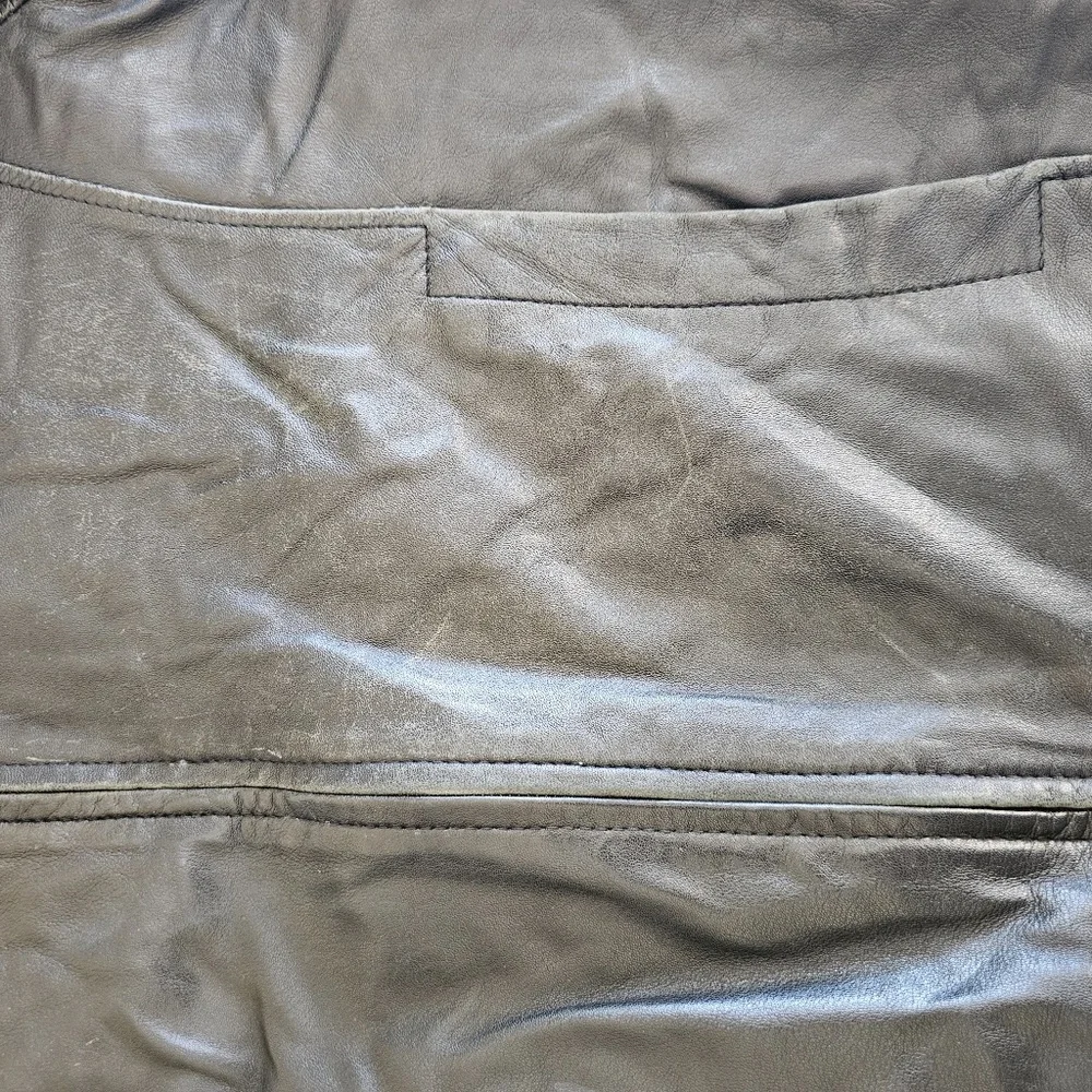 Vintage Conbipel men's leather jacket in black size 54 XL